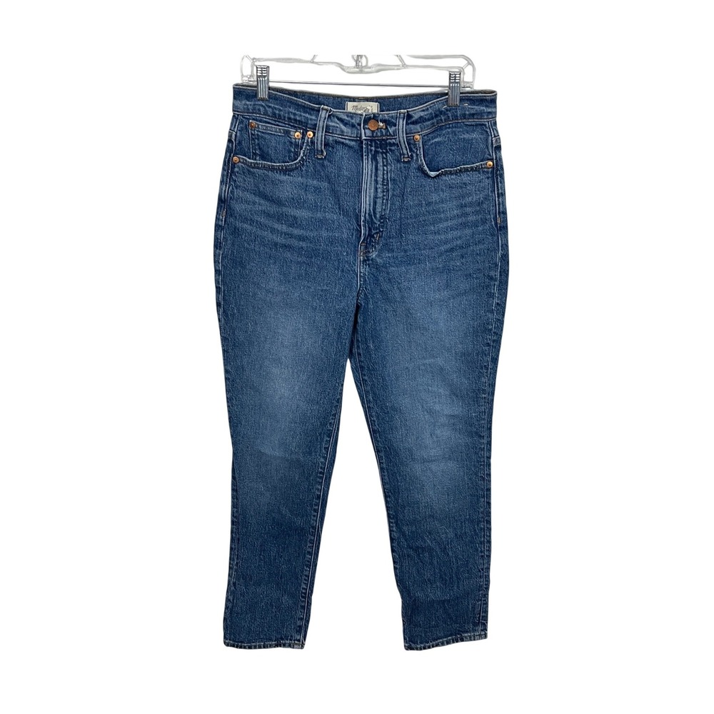 Madewell The Perfect Vintage Jean Womens‎ 30 Blue High Rise Tapered Leg Denim